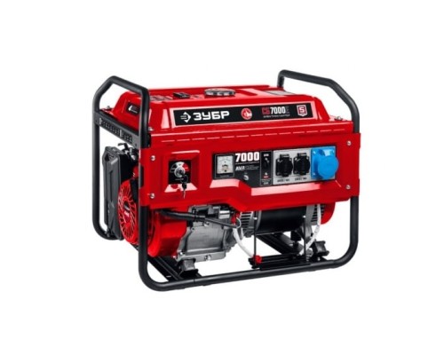 [Генераторы, Блоки автоматики] ЗУБР Бензиновый генератор с электростартером 7000 Вт  [СБ-7000Е]