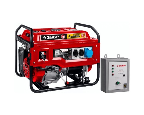 [Генераторы, Блоки автоматики] ЗУБР Бензиновый генератор с автозапуском  7000 Вт  [СБА-7000]