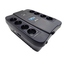 PowerCom Spider SPD-750U LCD USB ИБП {Line-Interactive, 750VA/450W, 8xEURO: 4 с резервным питанием, 4 с фильтрацией, USB/USB-порт зарядки 2.4 А} (1456261)