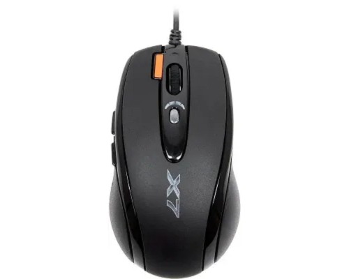 [Мышь] Мышь игровая A4Tech X-718BK , черный , оптическая, 3000dpi , USB, 6 кнопок, RTL {20} (758994/94398)