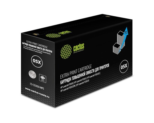 [расходные материалы] Картридж лазерный Cactus CS-CE505X-MPS черный (13000стр.) для HP LaserJet P2050 /P2055 /P2055D/ P205