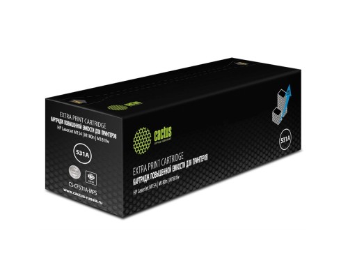 [расходные материалы] Картридж лазерный Cactus CS-CF531A-MPS CF531X голубой (2700стр.) для HP CLJ Pro M154a/M154nw/MFP M180n/M180nw/M181fw