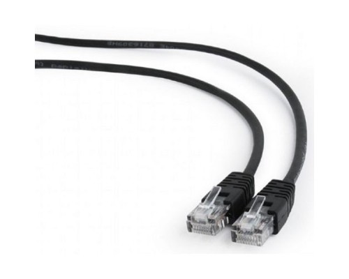 [Коммутационный шнур] Cablexpert PP12-3M/BK Патч-корд UTP кат.5e, 3м, литой, многожильный (чёрный)
