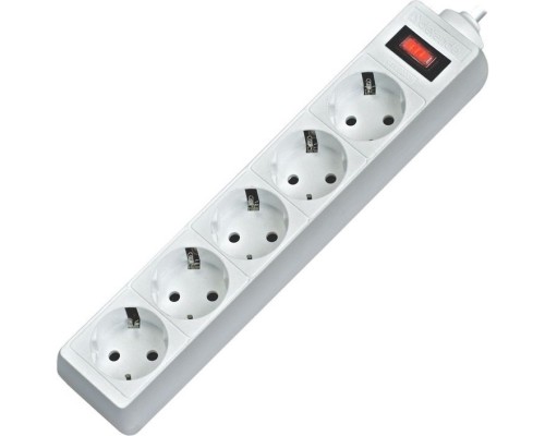 [Сетевые фильтры] Defender Фильтр ES, 1.8м Коробка 5 розеток белый [99481]