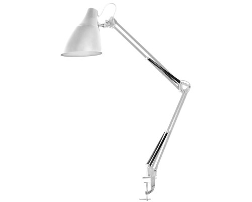 [Camelion Настольные светильники] Camelion KD-335  C01  белый (Свет-к настольн.с метал. струбциной, 230V, 40W, E27)