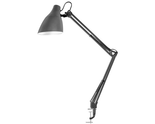 [Camelion Настольные светильники] Camelion KD-335  C09 светло-серый (Свет-к настольн.с метал. струбциной, 230V, 40W, E27)