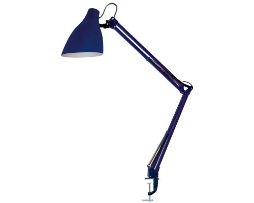 [Camelion Настольные светильники] Camelion KD-335  C23 темно-синий (Свет-к настольн.с метал. струбциной, 230V, 40W, E27)