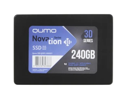 [накопитель] QUMO SSD 240GB Novation TLC Q3DT-240GSCY {SATA3.0}