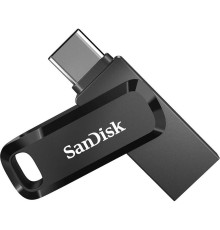 SanDisk USB Drive 256GB Ultra Dual Drive Go, USB 3.1 - USB Type-C Black