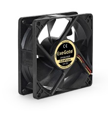 Exegate EX288925RUS Вентилятор ExeGate ExtraPower EP08025B3P (80x80x25 мм, 2-Ball (двойной шарикоподшипник), 3pin, 2400RPM, 26dBA)