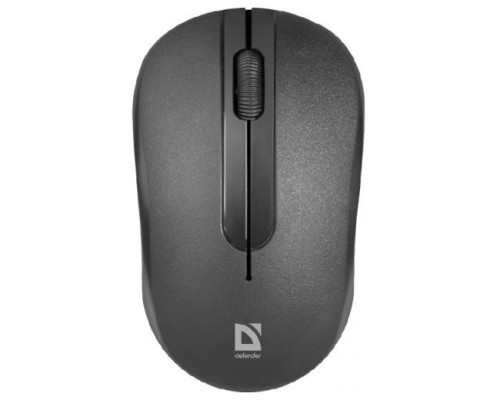 [Мышь] Defender Hit MM-495 { Беспроводная оптическая мышь, черный,3 кнопки,1600 dpi  } [52495]