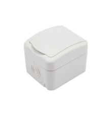 Rexant KR-78-0604  Розетка одноместная KRANZ Mini OG открытой установки с заземлением, IP54 белая							