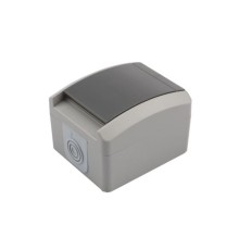 Rexant KR-78-0611 Розетка одноместная KRANZ INDUSTRIAL открытой установки с заземлением, IP54 серая							