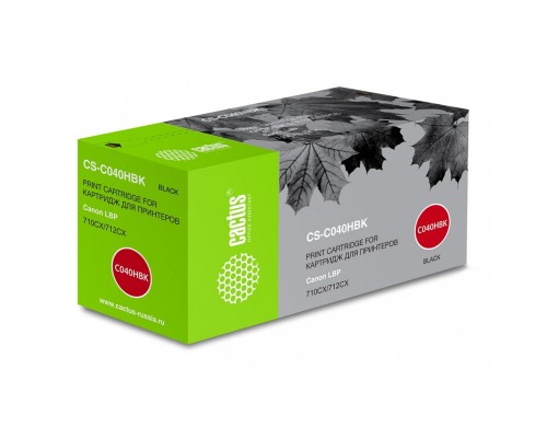 [расходные материалы] Картридж лазерный Cactus CS-C040HBK черный (12500стр.) для Canon LBP 710CX/712CX