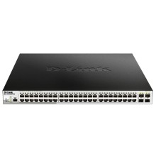 D-Link DGS-1210-52MPP/ME/B3A PROJ Управляемый L2 коммутатор с 48 портами 10/100/1000Base-T и 4 портами 1000Base-X SFP (48 портов PoE 802.3af/at, PoE-бюджет 740 Вт)