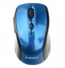 Gembird MUSW-425 {Мышь беспроводная, синий, 2.4ГГц, 5кн+колесо-мышка, 1000/1600/2400 DPI, оптический} 