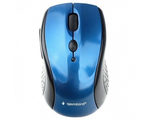 [Мышь] Gembird MUSW-425 {Мышь беспроводная, синий, 2.4ГГц, 5кн+колесо-мышка, 1000/1600/2400 DPI, оптический} 