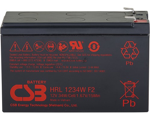 Батарея CSB HRL 1234W (12V, 9Ah)