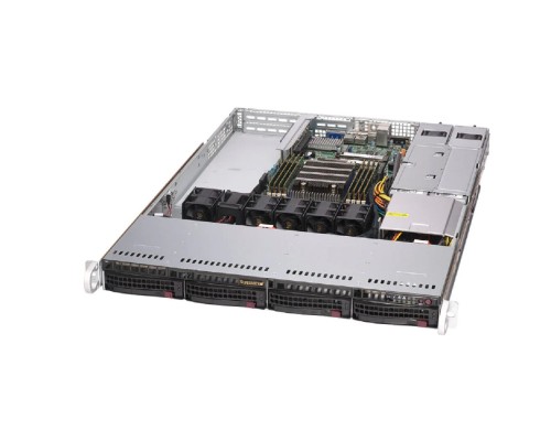 [Сервер] Supermicro AS -1014S-WTRT Корпус компьютерный 1U Single AMD EPYC™ 7002 Series Processor/8 DIMMs up to 2TB/2 PCI-E 4.0 x16/4 Hot-swap 3.5