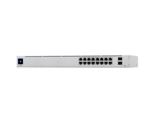 [Сетевое оборудование] UBIQUITI USW-16-POE PoE-коммутатор в стойку, 16х 1G RJ45, 2х SFP, раздача 42 Вт 