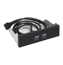 Exegate EX289289RUS Планка USB на переднюю панель ExeGate U5H-615, 5,25