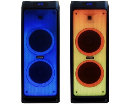 [Колонки Ginzzu] Ginzzu GM-205 {Li-Ion,12В, 7500мАч, Color Party - 7 режимов }