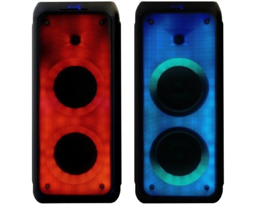 [Колонки Ginzzu] Ginzzu GM-215 {80Вт, LED-дисплей, TWS, 60Гц- 18кГц, USB-flash, microSD-card, FM-радио, пульт ДУ, батарея 7,4В/5400мАч}