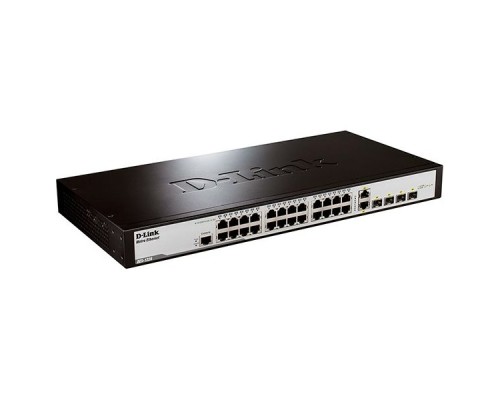 [Сетевое оборудование] D-Link DES-1228/ME_RFB/A2 Восстановленный в производственных условиях управляемый коммутатор 2 уровня с 24 портами 10/100Base-TX, 2 портами 100/1000Base-X SFP и 2 комбо-портами 100/1000Base-T/SFP.