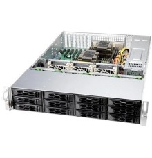 Supermicro CSE-LA25TQC-R609LP server chassis, 2U Dual and Single Intel and AMD CPUs, 7 low-profile expansion slot(s), 8 x 3.5
