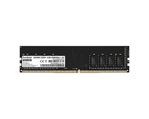 [Модуль памяти] Exegate EX283081RUS Модуль памяти ExeGate Value DIMM DDR4 4GB <PC4-21300> 2666MHz
