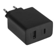 ORIENT PU-F45D, Сетевое зарядное устройство с функцией быстрой зарядки, мощность 45Вт, Quick Charge 3.0+Power Delivery, выходы: USB-A + Type-C, DC 5/9/12/15/20В, цвет черный (31127)