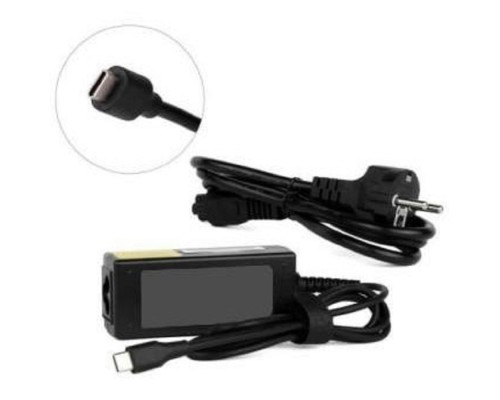 [Аксессуар к ноутбуку] ORIENT PU-C65W, Сетевое зарядное устройство с функцией быстрой зарядки, мощность 65Вт, Quick Charge 3.0+Power Delivery, выход: Type-C кабель 1.8 метра, DC 5-20В, 3.25А max, цвет черный (31123)