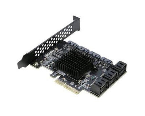 [Контроллер] ORIENT AJ1166S10, Контроллер PCI-Ex4 v3.0, SATA3.0 6Gb/s, 10-port int, ASM1166+JMB585 chipset, 