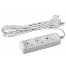 ЭРА Б0038569 Удлинитель электрический ЭРА UX-3-5m без заземления 3 розетки 5м ПВС 2x0,75мм2 6А 