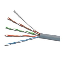 Exegate EX289281RUS Кабель ExeGate UTP4-C5e-CU-S25-IN-LSZH-GR-305 UTP 4 пары кат.5e медь, 25AWG, LSZH, бухта 305м, серый