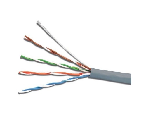 [Кабель] Exegate EX289281RUS Кабель ExeGate UTP4-C5e-CU-S25-IN-LSZH-GR-305 UTP 4 пары кат.5e медь, 25AWG, LSZH, бухта 305м, серый