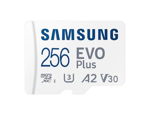 [Карта памяти ] Micro SecureDigital 256Gb Samsung MB-MC256KA/RU/KR/APC/EU EVO PLUS + adapter 
