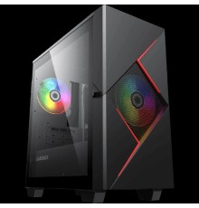 GameMax Корпус Cyclops BR без БП (Midi Tower, ATX, Черно-красн.,1*USB2.0 + 1*USB3.0, 2*120мм)