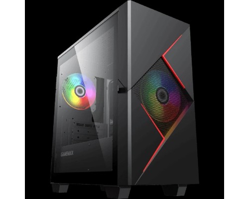 [Корпуса] GameMax Корпус Cyclops BR без БП (Midi Tower, ATX, Черно-красн.,1*USB2.0 + 1*USB3.0, 2*120мм)