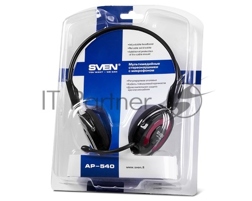 Гарнитура SVEN AP-540 с регулятором громкости