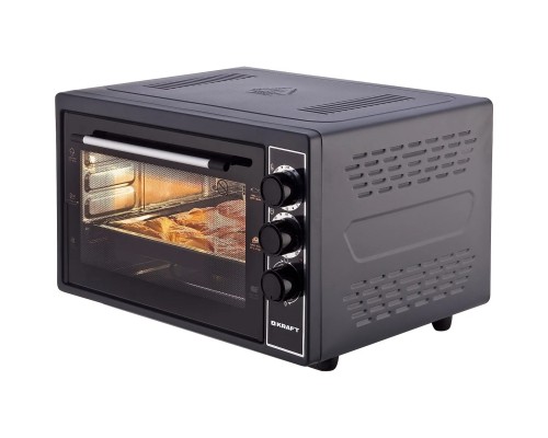 [Микроволновые печи] KRAFT KF-MO 3801 BL Мини-печь, 38 л, черный