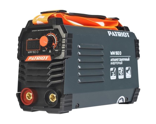 [Сварочное оборудование, Инверторы] PATRIOT WM160D MMA Аппарат сварочный инверторный [605302016]