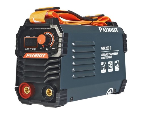 [Сварочное оборудование, Инверторы] PATRIOT WM200D MMA Аппарат сварочный инверторный [605302020]