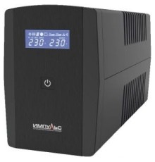 Импульс ИБП Юниор Смарт 1200,черный {1200/720 ВА/Вт, LCD, USB, RJ11/RJ45, IEC-C13x6} {JS12211}