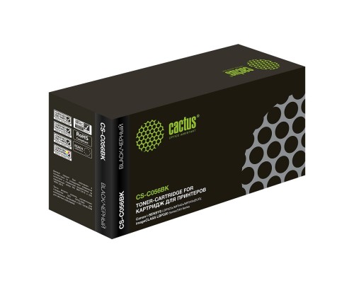 [расходные материалы] Картридж лазерный Cactus CS-C056BK черный (5100стр.) для Canon i-SENSYS LBP325x/MF542x/MF543x