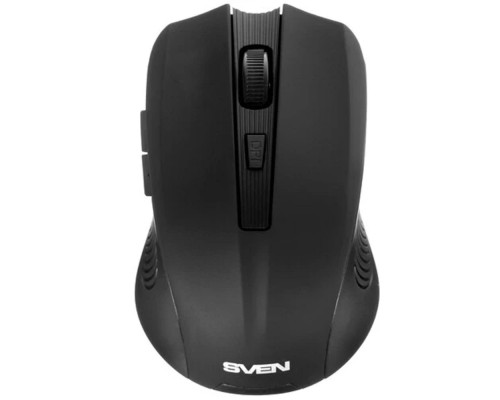 [Мышь] Беспроводная мышь Sven RX-350W чёрная (5+1кл. 600-1400DPI, SoftTouch, блист)