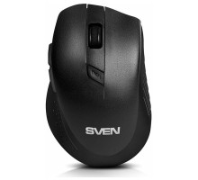 Беспроводная мышь Sven RX-425W чёрная (5+1кл. 800-1600DPI, блист)