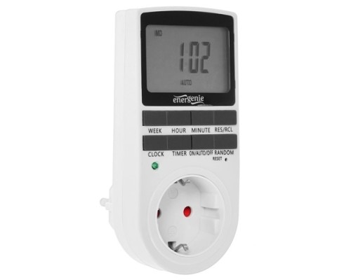 [Сетевые фильтры] Energenie Таймер электрический  EG-SST-01 (LCD-дисплей 2,3?),  белый