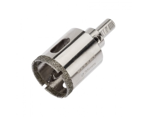 [Коронки] Коронка алмазная  35 мм с центровочным сверлом REXANT [92-0011]