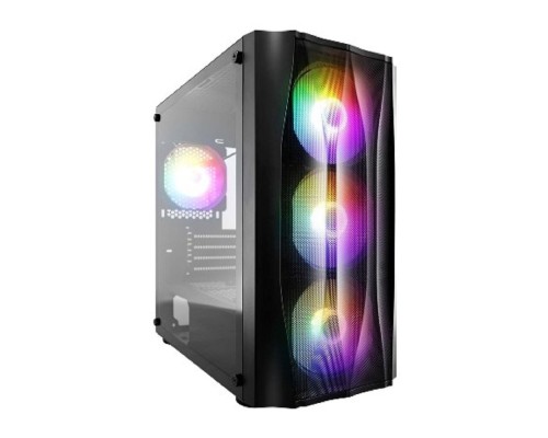 [Корпус] 1STPLAYER Корпус FIREBASE X3-M Black / mATX, TG / 4x120mm LED fans inc. / X3-M-BK-4F1